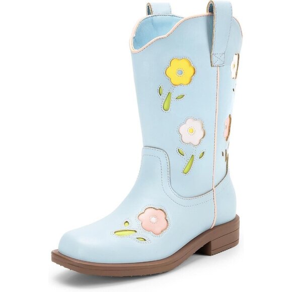 Other - Girls Western Cowboy Boots Mid-Calf Riding Shoes for Kids